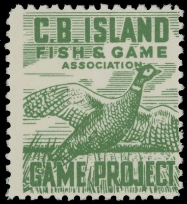 1953 CANADA - NOVA SCOTIA-CAPE BRETON, BULL EYE VARIETY NH, RARE, VAN DAM NSG1f Foto 1 de 3