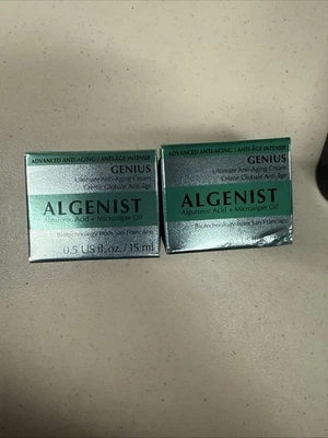 ALGENIST GENIUS ULTIMATE CREMA DE OJOS ANTI ENVEJECIMIENTO 0,5 OZ / 15 ML Sellado Nuevo Lote de 2 Foto 1 de 4