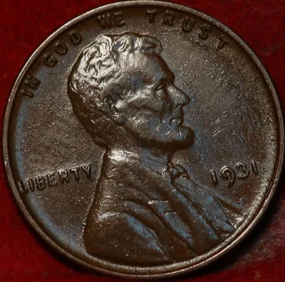 1931 Philadelphia Mint Copper Lincoln Wheat Cent - Image 1 of 2