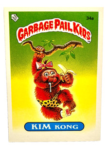 Kim Kong 34a Garbage Pail Kids Series 1 UK Mini Glossy/Matte GPK 1985 OS1