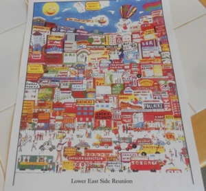 LOWER EAST SIDE REUNION COLLAGE POSTER 11" X 17" UNIQUE/COLORFUL - Picture 1 of 5