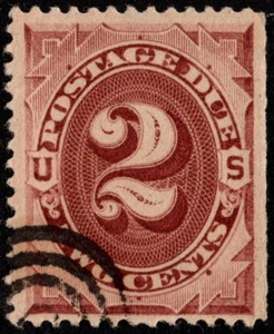 US Stamp Scott # J16 Used - 2 Cents Red Brown Numeral of Value Well-Centered - Picture 1 of 1
