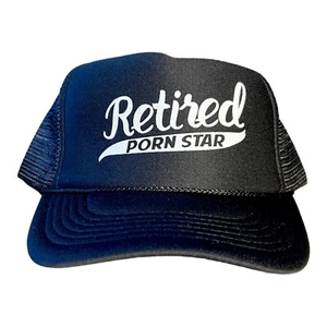 Funny Trucker hat Retired Porn Star Hat Snapback Mens Humor Novelty Hat NEW Cap - Picture 1 of 5