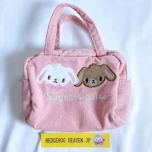 Mini bolsa bolsa Sanrio Sugarbunnies H13✗W16✗D3,5 cm Sugar Bunnies Shirousa Kurousa - Imagen 1 de 8