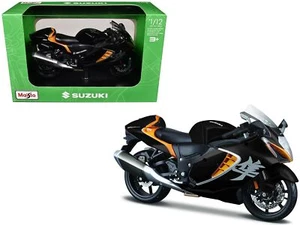 2022 Suzuki Hayabusa Black Metallic 1/12 Diecast Motorcycle Model by Maisto - Picture 1 of 3