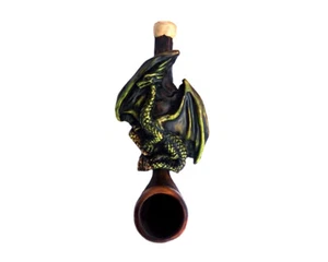 Mini pipa de mano para fumar tabaco dragón alado fantasía medieval regalo - Imagen 1 de 2