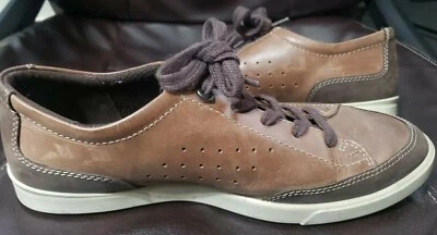 ECCO SINCE 1963 COFFEE LEATHER SNEAKERS WOMEN SIZE US 9 - 9.5 EUR 40 COMFORT - Image 1 of 4