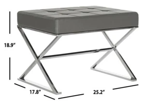 Safavieh Micha Ottoman, Reduced Price 2172705057 FOX2022B - Picture 1 of 5
