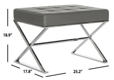 Safavieh Micha Ottoman, Reduced Price 2172705057 FOX2022B - Image 1 of 4