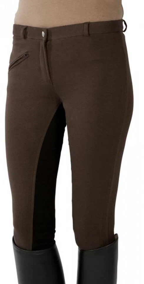 Top Angebot Reithose von Pfiff, Vollbesatz Kinderreithose Braun/Schwarz Neu - Bild 1 von 1