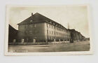 WW2 WWII German Radio Barracks military HQ building photo postcard Hitler stamp