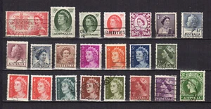 Australien Elizabeth II ein Lot von 20 Marken gestempelt /TE5313a - Bild 1 von 1