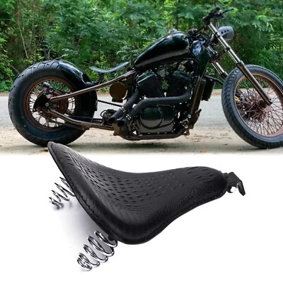 For Honda Shadow VLX 600 VT600C Bobber PU Solo Seat Black Driver Seat Cushion - Image 1 of 4