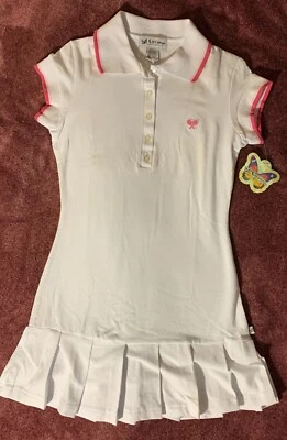 Vestido Tenis Plisado Cintura Baja Autoestima De Colección Para Mujer Junior Pequeño Blanco Nuevo Con Etiquetas Foto 1 de 4