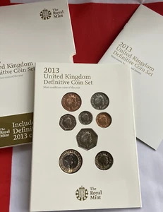 2013 UK Definitive Coin Set. Royal Mint. 8 Coins in Set. Pack Sealed - Picture 1 of 11