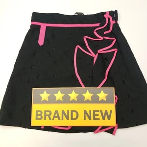 Falda Karen Millen Línea A Forro Corto Cremallera Lateral Reino Unido 10 UE 38 EE. UU. 6 Negra PVP £115 - Imagen 1 de 7