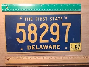 License Plate, Delaware, 1997, Passenger, 58297 - Picture 1 of 2
