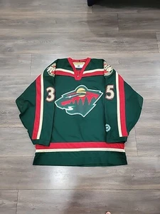 RARE ๐ AUTHENTIC VINTAGE GREEN MINNESOTA WILD MANNY FERNANDEZ JERSEY RARE - Picture 1 of 12