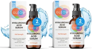 2 GLEOW New 2024 Pure Hyaluronic Acid Serum for Face, Hydrating Serum Anti Aging - Picture 1 of 1