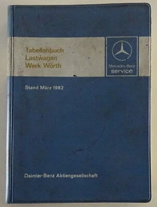 Manuales de Tablas Techn. Datos Mercedes Benz Camión Planta Wörth Lk Mk Sk , - Imagen 1 de 2