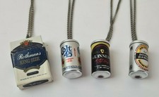 Vintage 1970's 1980's Necklaces Chains Beer Can & Cigarette Packet Designs