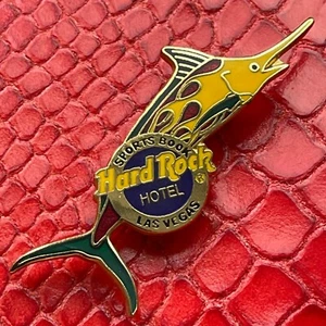 LAS VEGAS US🎸Hard Rock HOTEL®HRH PIN✅ 1997 Marlin Fish SPORTS BOOK BLUE LOGO🎗 - Bild 1 von 2