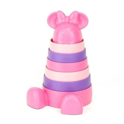 Baby Minnie Mouse Stacker Toy 6m+ Made in USA BPA Free by Green Toys Disney - Image 1 of 4