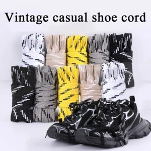 Cordones planos reflectantes de 120 cm con cordones fluorescentes para zapatos de sarga ∂ - Imagen 1 de 21