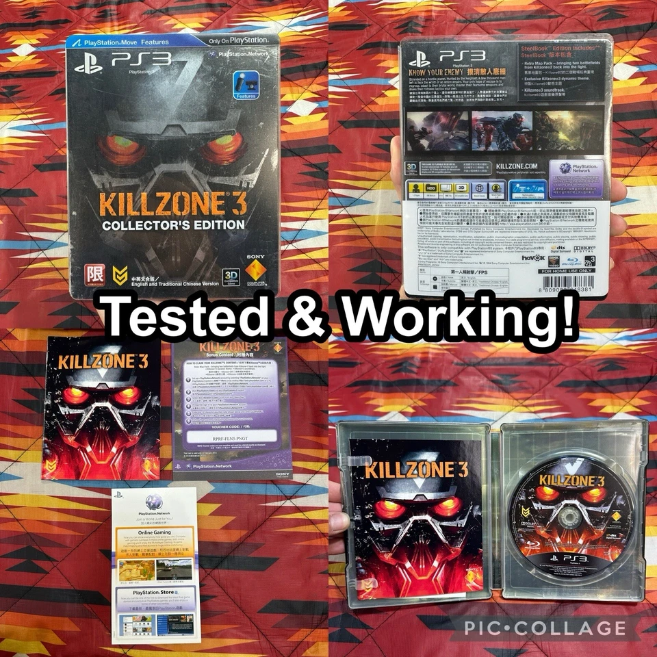KillZone 3 Collectors Edition Asia Version PS3 Steelbook Tested & Working - Image 1 of 4