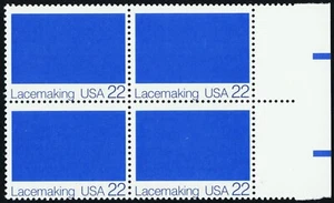 2354b, Mint NH 22¢ - White Color Omitted Error Block - Stuart Katz - Picture 1 of 2