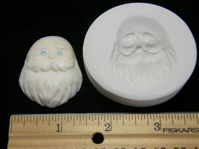 Molde de arcilla polimérica cara de Santa #2 (MD1435) Foto 1 de 3