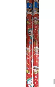 2 x 2 m (4 m) rotoli di carta da imballaggio bambini PAW PATROL CARTA DA IMBALLAGGIO NATALE - Foto 1 di 2