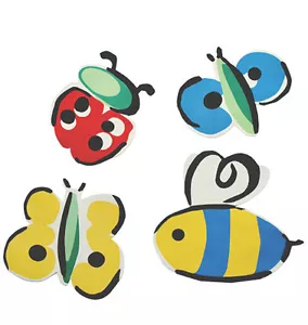 Lady Bugs Butterflies Bumble Bees Butterfly 25 Bug Wallies Wall Stickers Decals - Picture 1 of 1