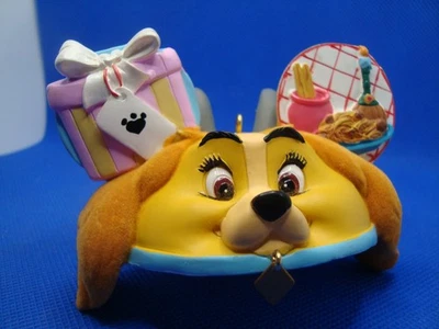 Disney Mickey Oreja Sombrero Adorno ~ LA DAMA Y EL VAGABUNDO ~ ¡DOBLE CARA! Foto 1 de 4