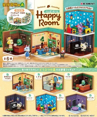 Re-Ment Miniaturas Japón Anime Animal Crossing Happy Room Caja Set Foto 1 de 4