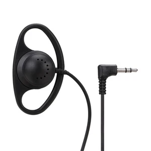 NEW D-Shape 3.5mm Listen-Only Earpiece for Motorola, Kenwood Shoulder Speaker - Picture 1 of 14