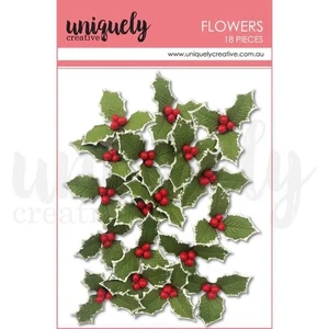 Uniquely Creative - Christmas Holly Flowers - Foto 1 di 2