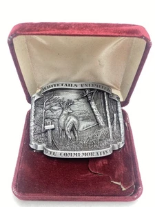 Whitetails Unlimited WTU Commemorative Belt Buckle - Picture 1 of 6