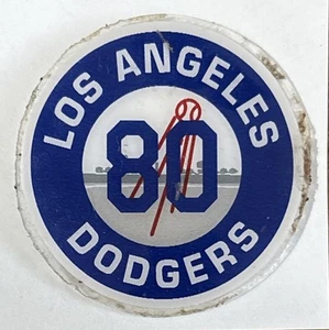 Los Angeles Dodgers Spiel verwendet Schläger Knopf Aufkleber #80 - MLB Baseball LA - Bild 1 von 1