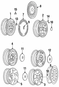 Genuine GM Wheel Cover 09593560 - Picture 1 of 1