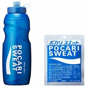 Botella exprimidora de agua para bebidas deportivas Pocari Sweat paquete adicional 1000 ml con polvo JP - Imagen 1 de 2