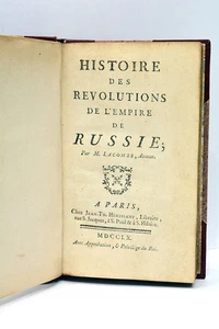 LIVRE ANCIEN LACOMBE HISTOIRE DES RÉVOLUTIONS EMPIRE RUSSIE 1760 - Picture 1 of 6