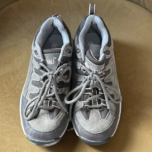 Women’s Denali Shoes 8.5 Alpine Hiking Sneakers Brown Suede Lace Up - Picture 1 of 9