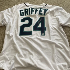 Ken Griffey Jr. Signed Autographed Seattle Mariners White Nike Jersey TRISTAR XL - Picture 1 of 12