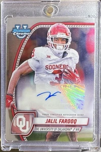 Jalil Farooq Auto 2024 Bowman University Chrome Prospect Autographs #PA-JFA MD - Picture 1 of 2