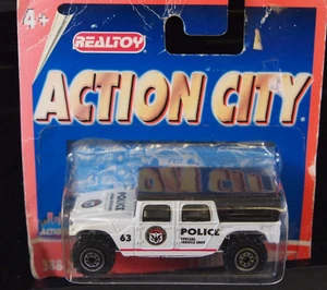 Realtoy Action City Police Truck -Die Cast and plastic-New Boxed - Picture 1 of 3