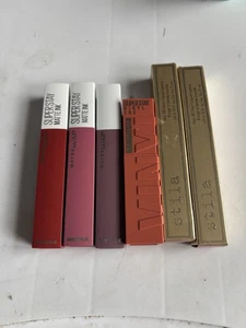 Lip Lot: Stila liquid lipstick & Maybelline Superstay Matte & Vinyl Ink - Picture 1 of 3