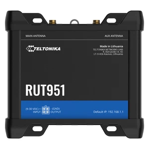 Teltonika RUT951A00800 Industrial Black Cellular Router with Dual SIM New Sealed - Picture 1 of 4