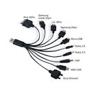 10 in1 Universal USB Multi Phone Charger Cable for iPhone Mini Micro USB Samsung