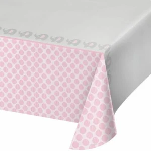 Little Peanut Girl Baby Shower Plastic Tablecloth 54" x 108" Baby Shower Decor - Picture 1 of 1